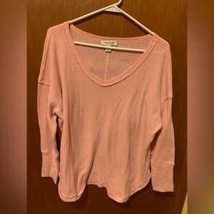 Peach long sleeve shirt
